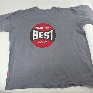 Pirate Surf Men's Best Mexico Boxy Graphic Tee Surf Skate Size